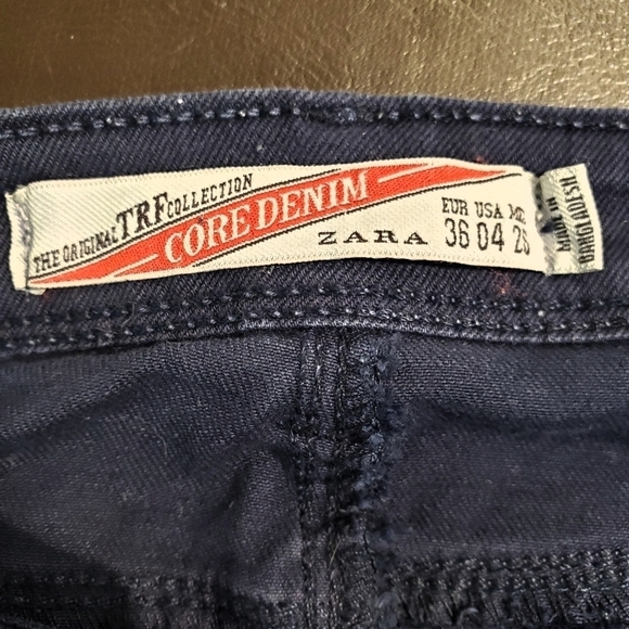 Zara TRF Core Denim Navy Blue Skinny Jeans - Picture 7 of 8